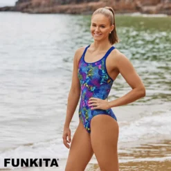 FUNKITA Eclipse Swimsuit -Blue Wave funkita eclipse swimsuit 5
