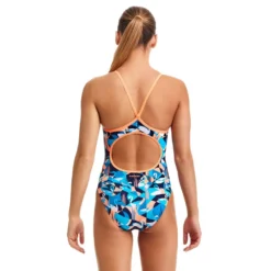 FUNKITA Eco Diamond Back Swan Song Swimsuit 7 FUNKITA Eco Diamond Back Swan Song Swimsuit -Blue Wave funkita eco diamond back swan song swimsuit 2