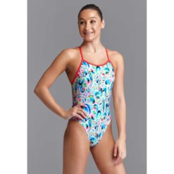 FUNKITA Eco Single Strap Winter Woolies Swimsuit -Blue Wave funkita eco single strap winter woolies swimsuit 3