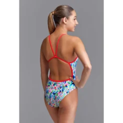 FUNKITA Eco Single Strap Winter Woolies Swimsuit -Blue Wave funkita eco single strap winter woolies swimsuit 4