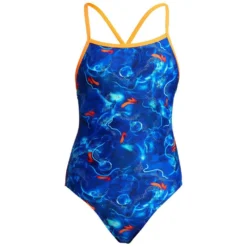 FUNKITA Fyto Flares Swimsuit -Blue Wave funkita fyto flares swimsuit 2