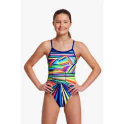 FUNKITA Land Lines Swimsuit -Blue Wave funkita land lines swimsuit 3