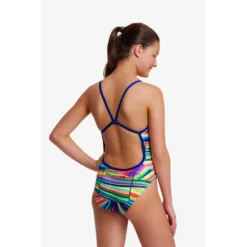 FUNKITA Land Lines Swimsuit -Blue Wave funkita land lines swimsuit 4
