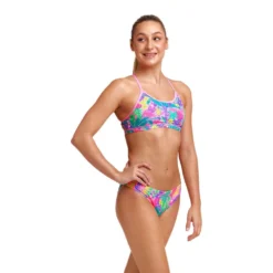 FUNKITA Racerback Jungle Party Bikini -Blue Wave funkita racerback jungle party bikini 3