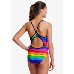 FUNKITA Rainbow Racer Swimsuit -Blue Wave funkita rainbow racer swimsuit 3