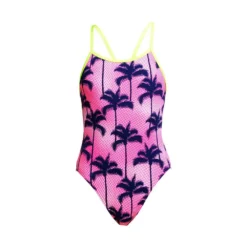 FUNKITA Single Strap Pop Palms Swimsuit -Blue Wave funkita single strap pop palms swimsuit 2