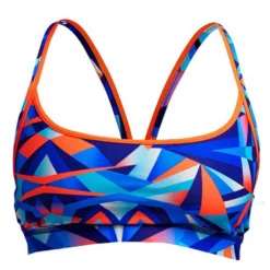 FUNKITA Sports Bikini Top -Blue Wave funkita sports bikini top 2