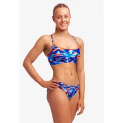 FUNKITA Sports Bikini Top -Blue Wave funkita sports bikini top 3