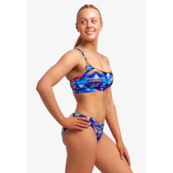 FUNKITA Sports Bikini Top -Blue Wave funkita sports bikini top 5