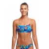 FUNKITA Swim Crop Slothed Bikini Top