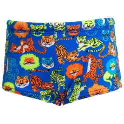 Funky Trunks Big Cat Bash Swim Boxer -Blue Wave funky trunks big cat bash swim boxer 2