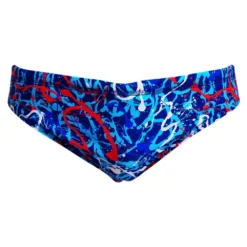 Funky Trunks Classic Mr Squiggle Swimming Brief -Blue Wave funky trunks classic mr squiggle swimming brief 2