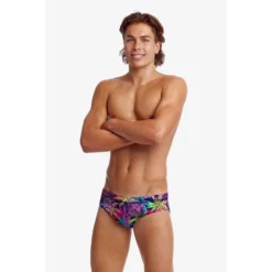 Funky Trunks Classic Palm Puppy Swimming Brief -Blue Wave funky trunks classic palm puppy swimming brief 3