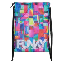 Funky Trunks Patch Panels Mesh Drawstring Bag