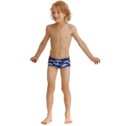 Funky Trunks Printed Rompa Chompa Swim Boxer -Blue Wave funky trunks printed rompa chompa swim boxer 3