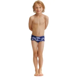 Funky Trunks Printed Rompa Chompa Swim Boxer -Blue Wave funky trunks printed rompa chompa swim boxer 4