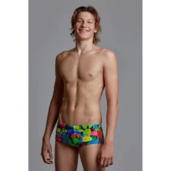 Funky Trunks Sidewinder Cacti High Swim Boxer -Blue Wave funky trunks sidewinder cacti high swim boxer 3