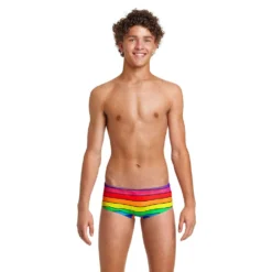 Funky Trunks Sidewinder Rainbow Racer Swim Boxer