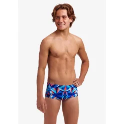 Funky Trunks Sidewinder Swim Boxer -Blue Wave funky trunks sidewinder swim boxer 2