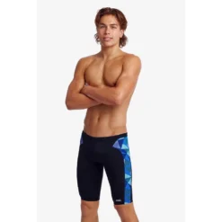 Funky Trunks Training Blue Bars Jammer -Blue Wave funky trunks training blue bars jammer 4