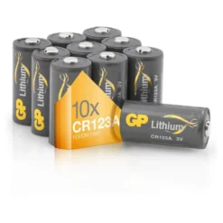 GP BATTERIES 070CR123AEB10 3V Lithium Batteries 10 Units