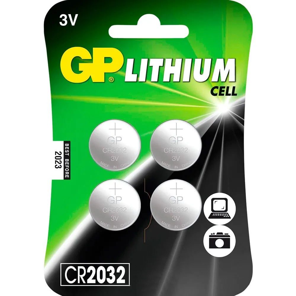 GP BATTERIES 4 CR2032 Lithium 3V Batteries 1 GP BATTERIES 4 CR2032 Lithium 3V Batteries