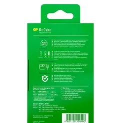 GP BATTERIES 4xAA NiMh 2100mAh Battery Charger -Blue Wave gp batteries 4xaa nimh 2100mah battery charger 6