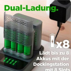 GP BATTERIES 4xAA NiMh 2600mAh Battery Charger 18 GP BATTERIES 4xAA NiMh 2600mAh Battery Charger -Blue Wave gp batteries 4xaa nimh 2600mah battery charger 8