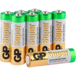 GP BATTERIES Alkaline 1.5V AA Mignon LR06 Batteries -Blue Wave gp batteries alkaline 1.5v aa mignon lr06 batteries 3