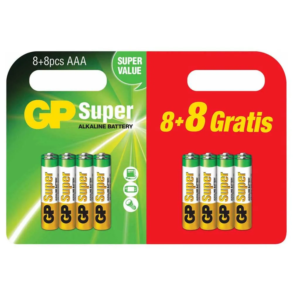 GP BATTERIES Alkaline AAA Micro LR03 Super Value Batteries 3 GP BATTERIES Alkaline AAA Micro LR03 Super Value Batteries - Image 3