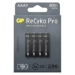 GP BATTERIES ReCyko ReCyko NiMH AAA/MicrReCyko 800mAh Pro Batteries