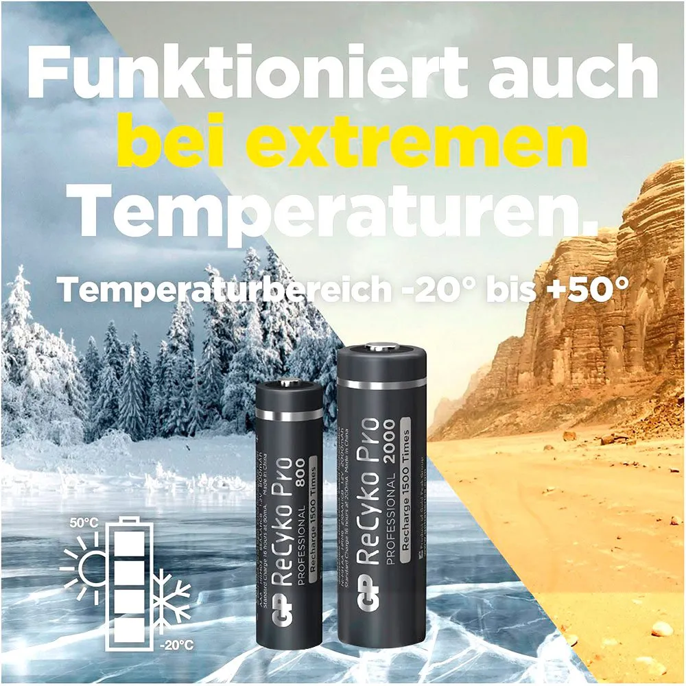 GP BATTERIES ReCyko ReCyko NiMH AAA/MicrReCyko 800mAh Pro Batteries 8 GP BATTERIES ReCyko ReCyko NiMH AAA/MicrReCyko 800mAh Pro Batteries - Image 8