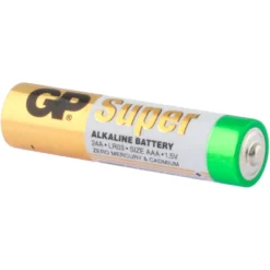 GP BATTERIES Super Alkaline 1.5V AAA Micro LR03 Batteries -Blue Wave gp batteries super alkaline 1.5v aaa micro lr03 batteries 2