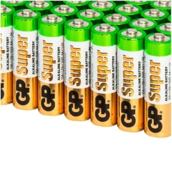 GP BATTERIES Super Alkaline AA Super Value Batteries -Blue Wave gp batteries super alkaline aa super value batteries 3