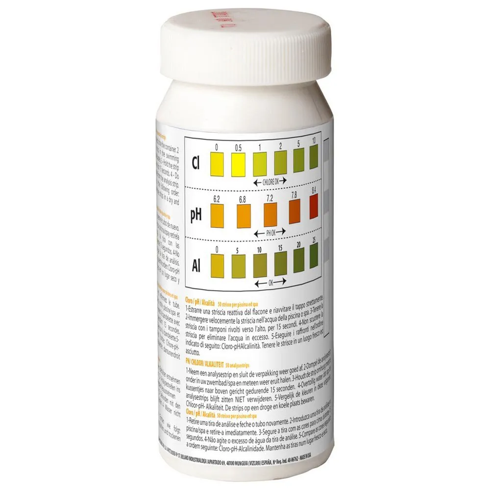 Chlorine+pH+Alkalinity Analysis 50 Strips 1 Chlorine+pH+Alkalinity Analysis 50 Strips