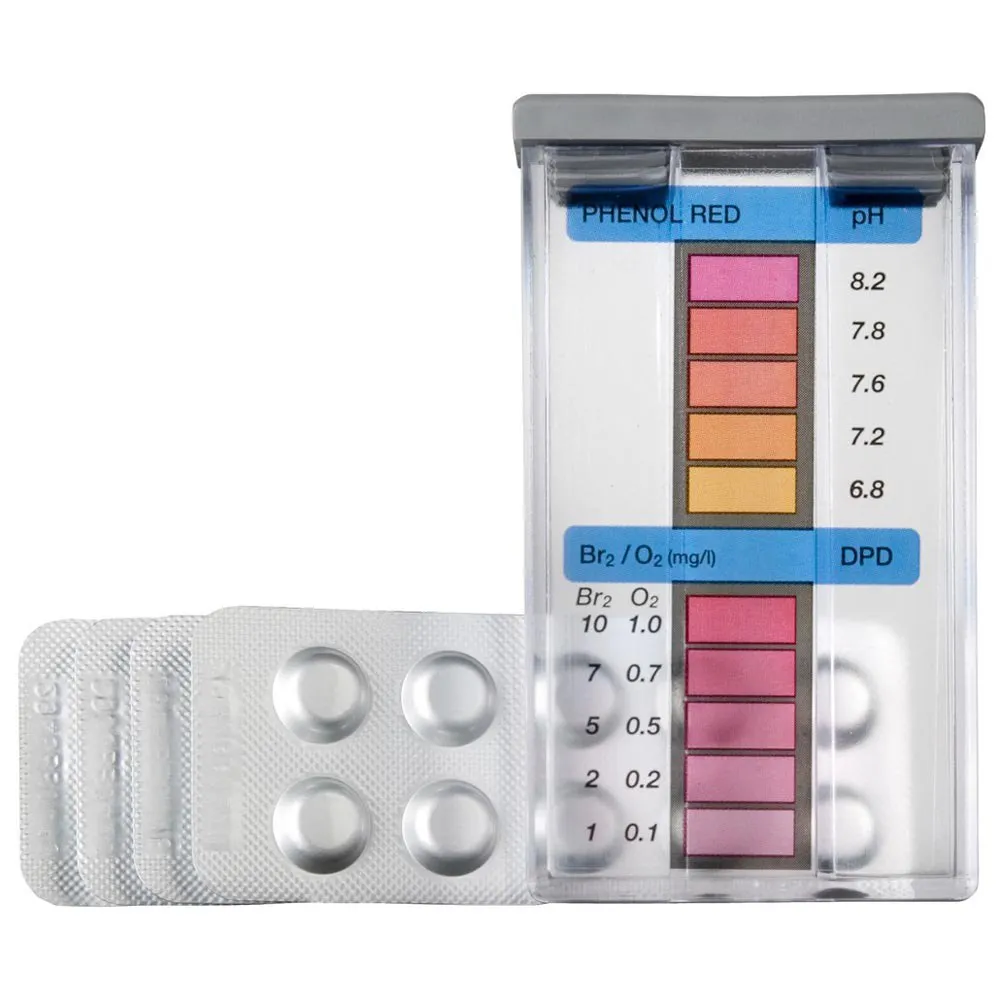 Oxygen+Bromine+pH Test Kit With DPD4 Tablets 1 Oxygen+Bromine+pH Test Kit With DPD4 Tablets