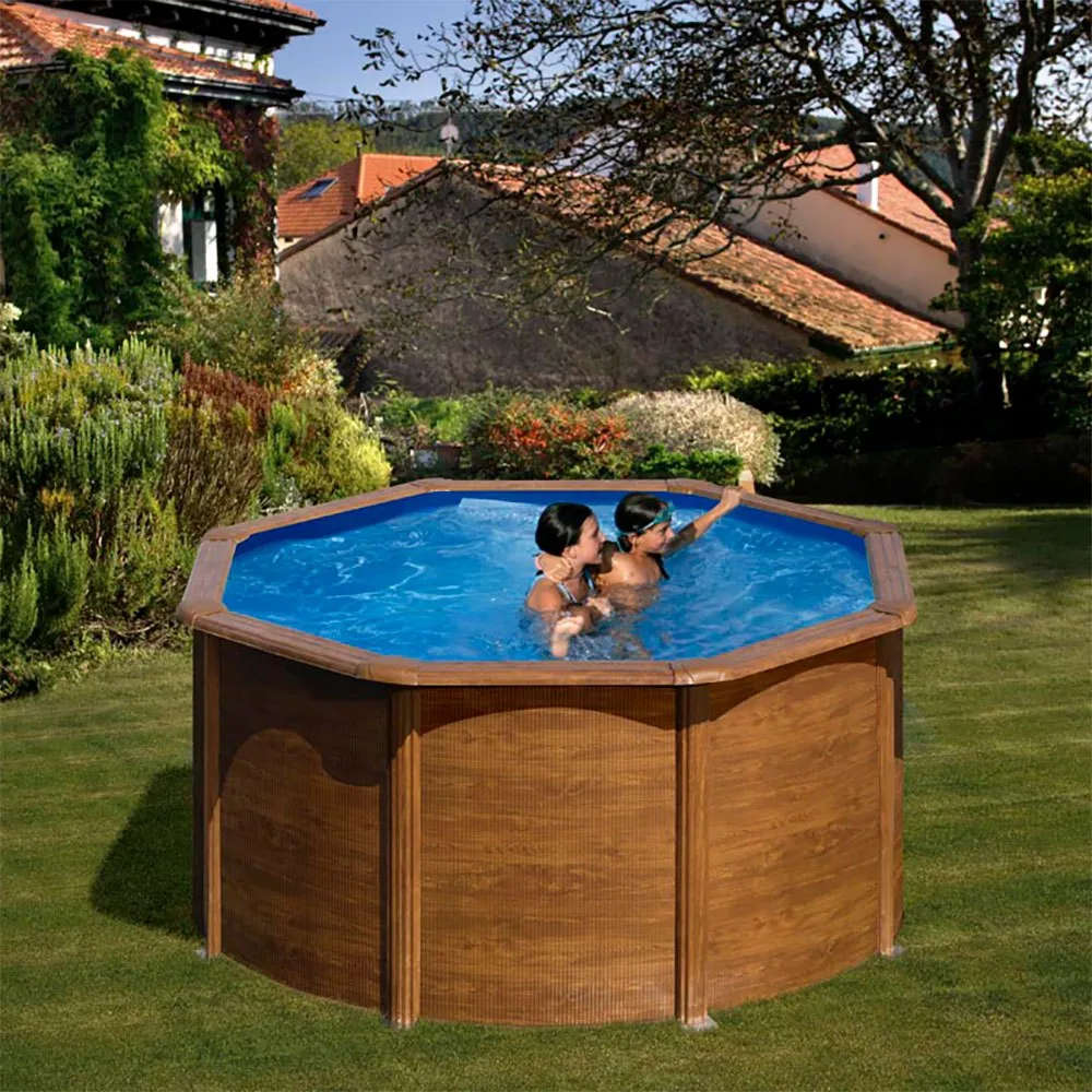 Steel Wood Pool Pacific 240x120 Cm 2 Steel Wood Pool Pacific 240x120 Cm - Image 2