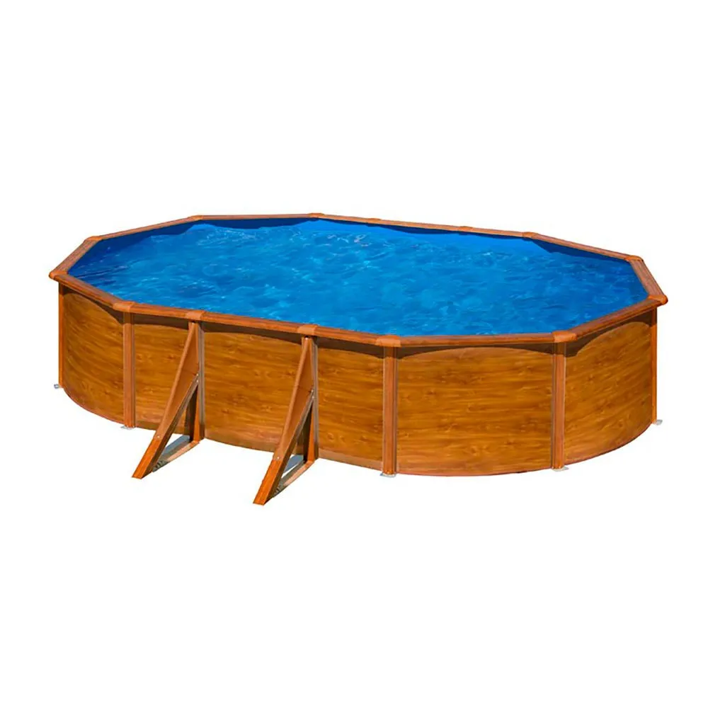 Steel Wood Pool Pacific 500x300x120 Cm 1 Steel Wood Pool Pacific 500x300x120 Cm