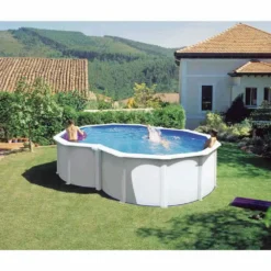 Varadero Eight Form Steel Pool 500x340x120 Cm -Blue Wave gre pools varadero eight form steel pool 500x340x120 cm 2