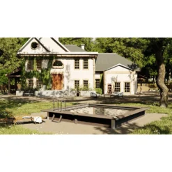 GRE Winter Cover For Square Pool -Blue Wave gre winter cover for square pool 3