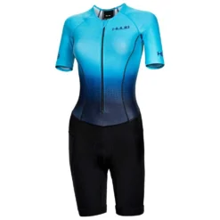 HUUB Commit Short Sleeve Trisuit -Blue Wave huub commit short sleeve trisuit 2