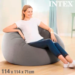 Intex Beanless Inflatable Chair -Blue Wave intex beanless inflatable chair 2