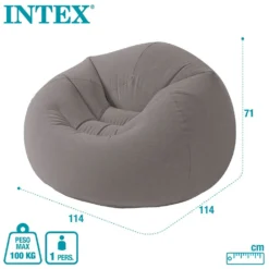 Intex Beanless Inflatable Chair -Blue Wave intex beanless inflatable chair 5