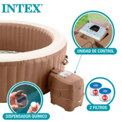 Intex Bubble Massage PureSpa Pool -Blue Wave intex bubble massage purespa pool 4