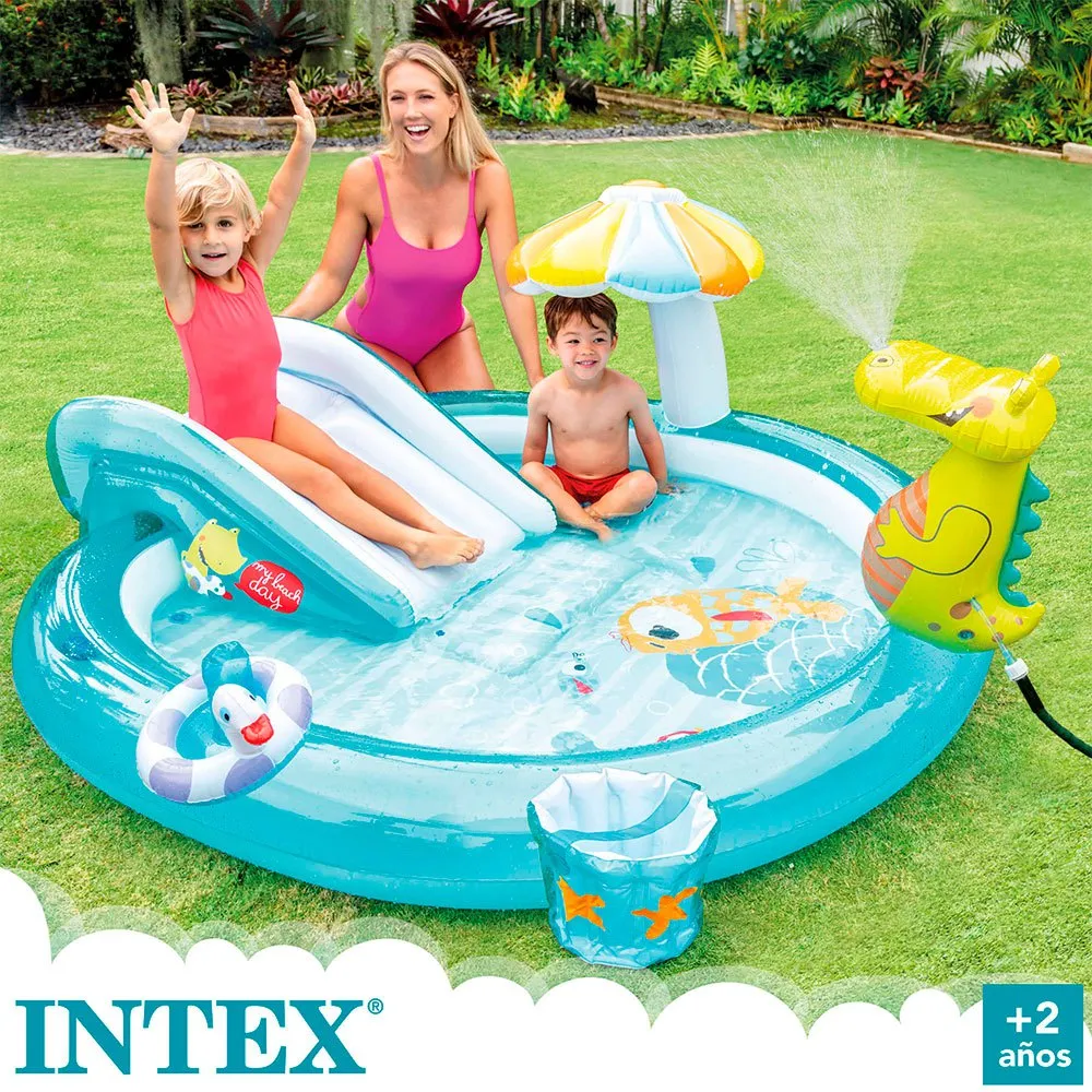 Intex Crocodile Play Centre With Slide Pool 2 Intex Crocodile Play Centre With Slide Pool - Image 2