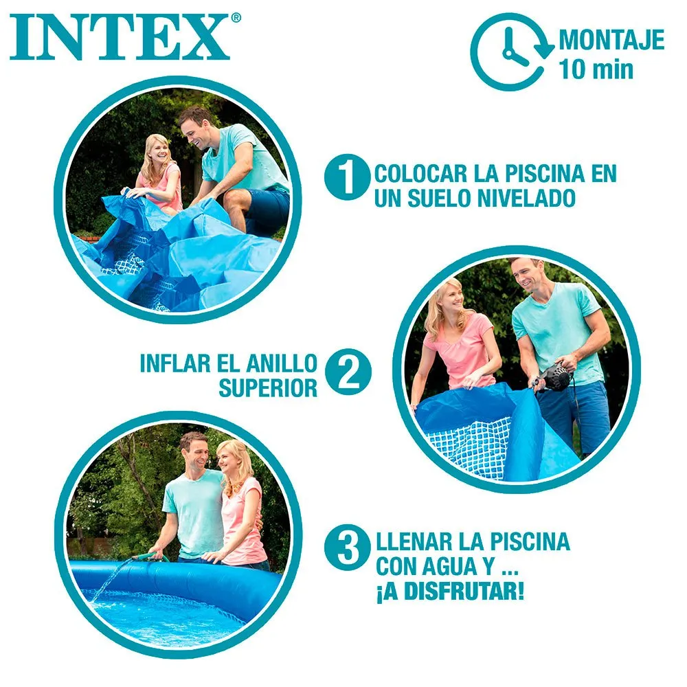 Intex Easy Set Inflatable Pool 244x61 Cm 4 Intex Easy Set Inflatable Pool 244x61 Cm - Image 4