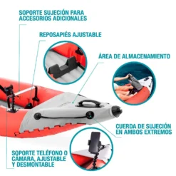 Intex Excursion Pro K1 Inflatable Kayak -Blue Wave intex excursion pro k1 inflatable kayak 3