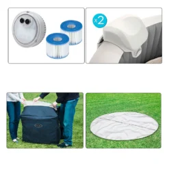 Intex Greywood Deluxe PureSpa Pool -Blue Wave intex greywood deluxe purespa pool 6