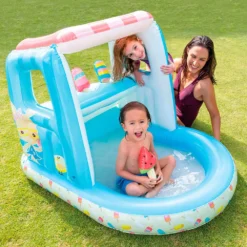 Intex Ice Cream Parlour Play Centre With 3 Ice Creams Pool 7 Intex Ice Cream Parlour Play Centre With 3 Ice Creams Pool -Blue Wave intex ice cream parlour play centre with 3 ice creams pool 2
