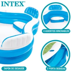Intex Inflatable Pool With Seats -Blue Wave intex inflatable pool with seats 2
